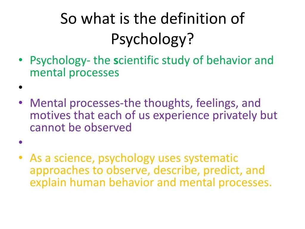 The Various Perspectives in Psychology