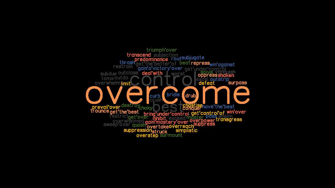Alternative phrases for surmounting challenges