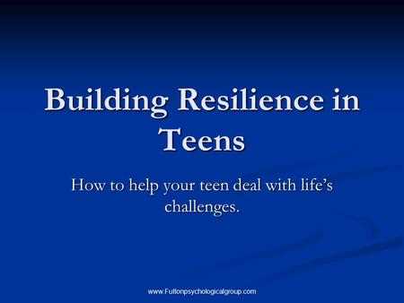 Section 2: Strategies for Building Stress Resilience