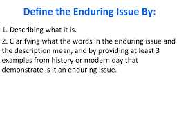 Importance of Understanding Enduring Definitions