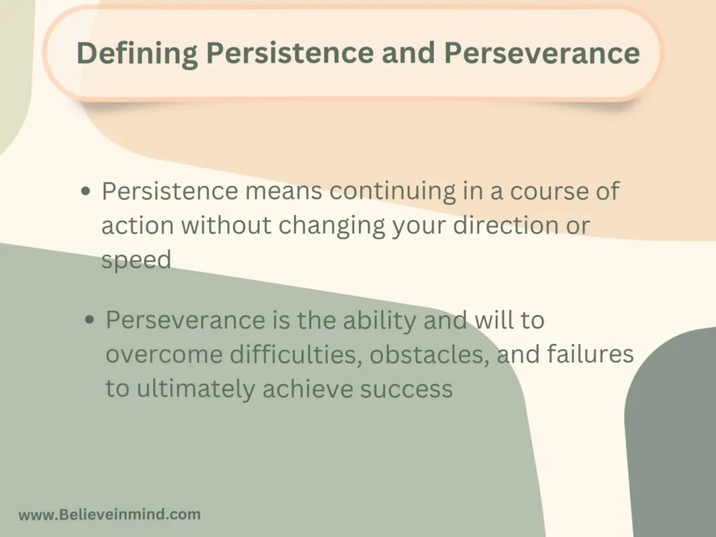 Why Persistence Matters